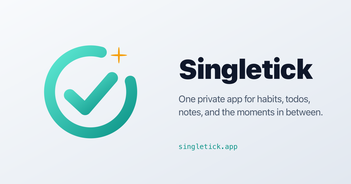 Singletick on phone and laptop